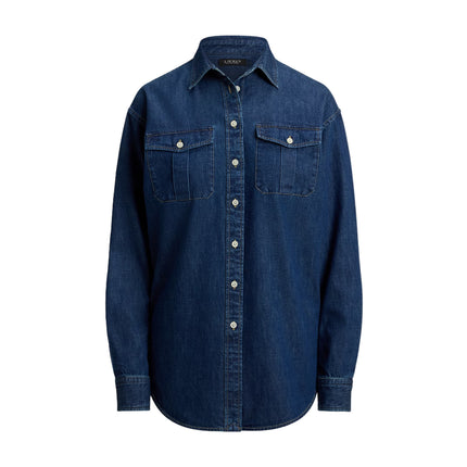 Polo Ralph Lauren Women's Relaxed Fit Denim Shirt Harvest Wash