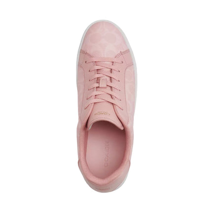 Coach Women's High Line Sneaker In Signature Canvas Pink/Multi
