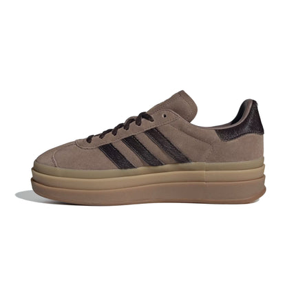 Adidas Women's Gazelle Bold Earth Strata/Aurora Coffee/Gold Metallic IH4202