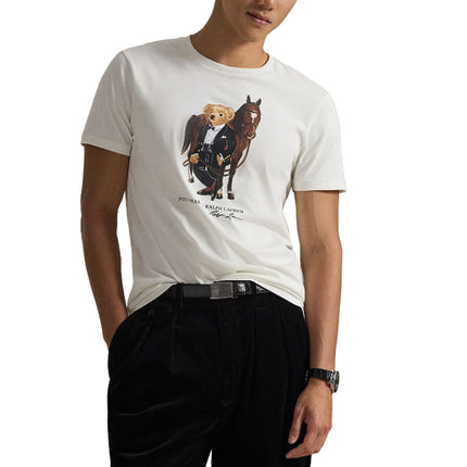 Polo Ralph Lauren Men's Polo Bear Cotton T-Shirt Deckwash White
