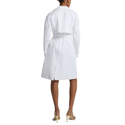 Michael Kors Women's Belted Trench Coat White