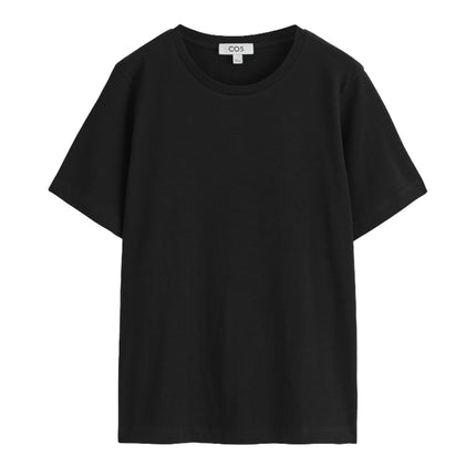 COS Women's Crew-Neck Cotton T-Shirt Black