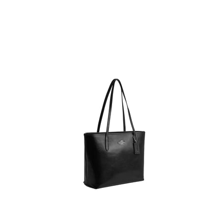 Coach Women's Medium City Tote Bag Silver/Black