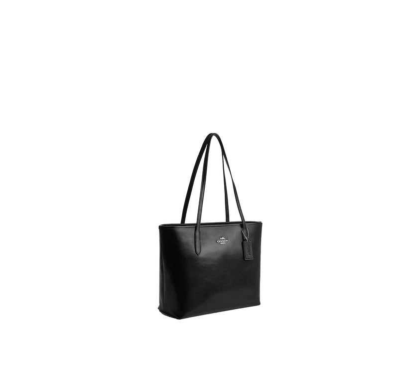 Coach Women's Medium City Tote Bag Silver/Black