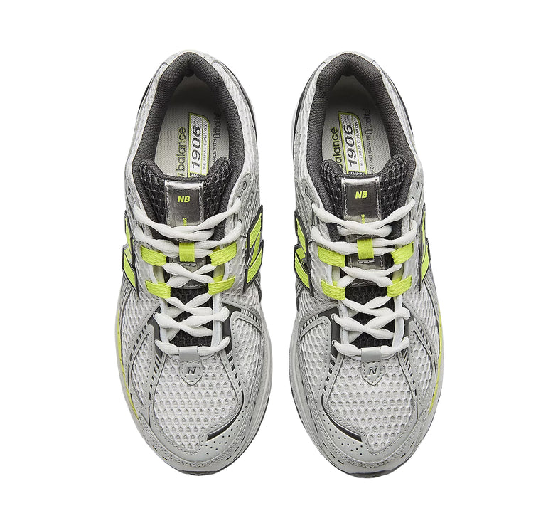 New Balance 1906R Light Silver Metallic with Alkaline Green U190652H