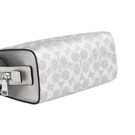 Coach Women's Gia Crossbody Bag In Signature Canvas Silver