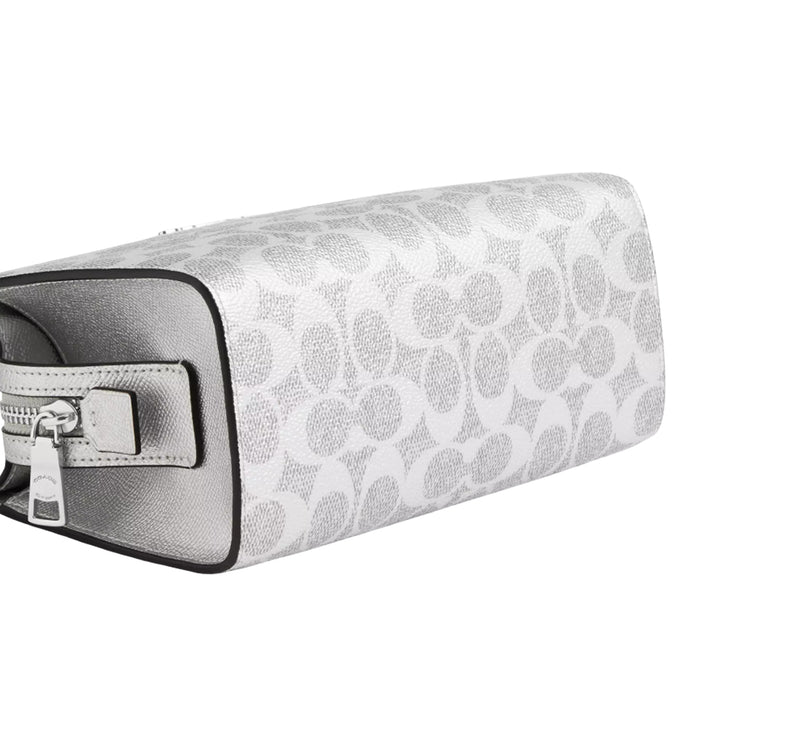 Coach Women's Gia Crossbody Bag In Signature Canvas Silver