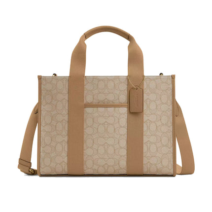 Coach Women's Smith Tote Bag In Signature Jacquard Gold/Light Khaki Multi