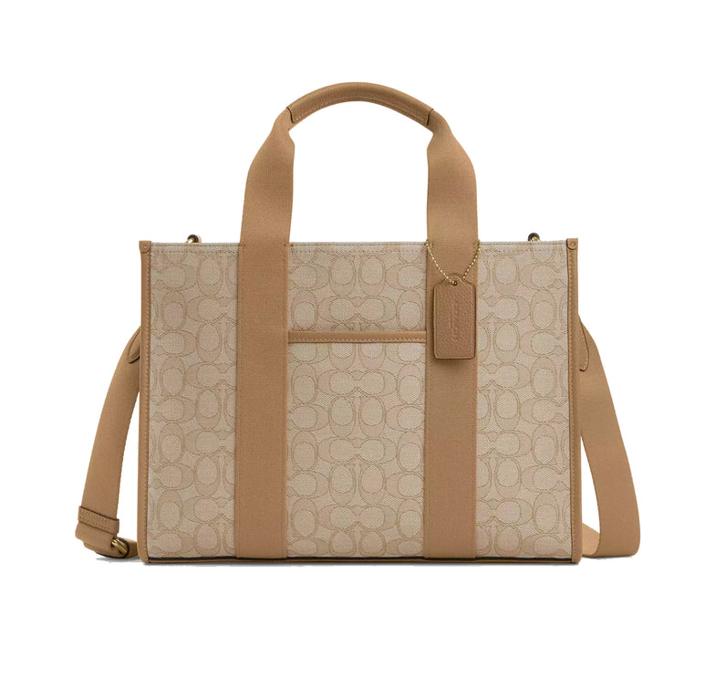 Coach Women's Smith Tote Bag In Signature Jacquard Gold/Light Khaki Multi