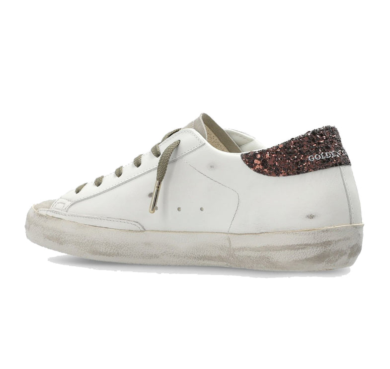 Golden Goose Women's Super Star Glitter with Brown Star