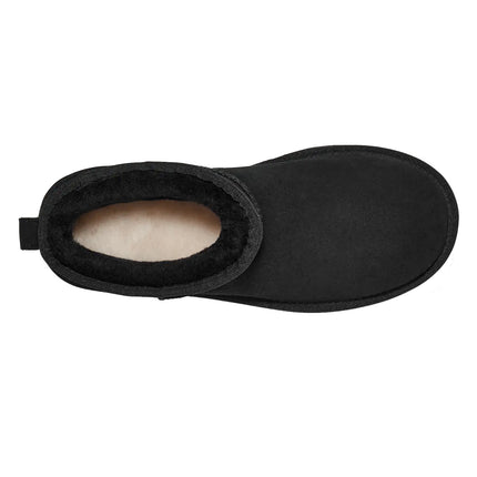 UGG Classic Ultra Mini Platform kadın botu, siyah süet