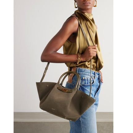 DeMellier London Women's The Midi New York Green Suede