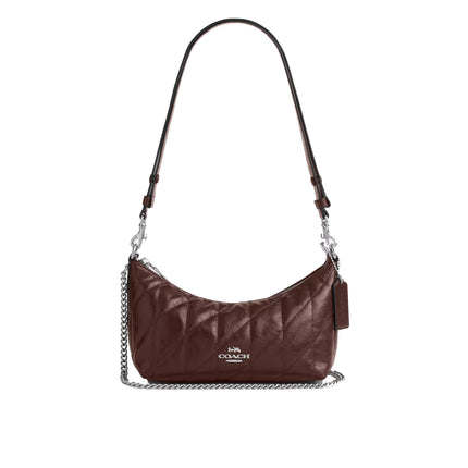 Coach Women's Caitlin Shoulder Bag With Quilting Silver/Maple