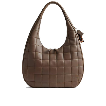 Coach Women's Alter/Ego Large Crescent Shoulder Bag In Upcrafted Leather Dark Stone
