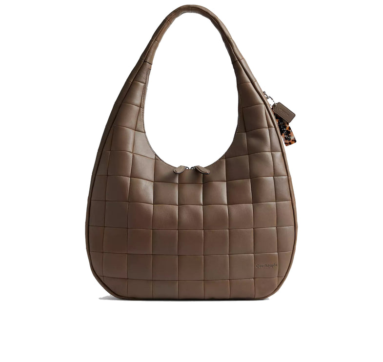 Coach Women's Alter/Ego Large Crescent Shoulder Bag In Upcrafted Leather Dark Stone