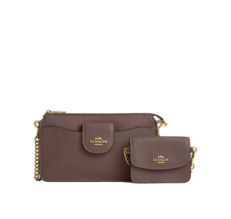 Coach Women's Poppy Crossbody Bag Gold/Dark Stone