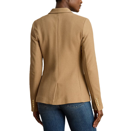 Polo Ralph Lauren Women's Bullion Jacquard Blazer Classic Camel