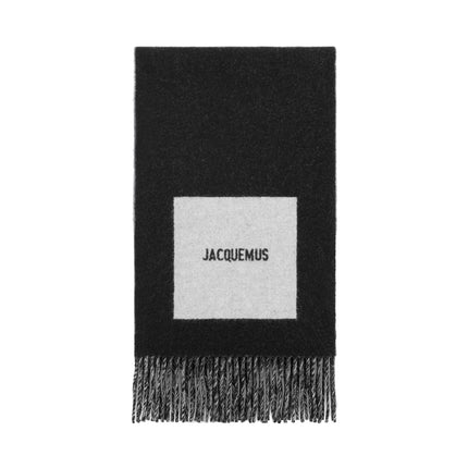 Jacquemus Unisex The Rond Carré Scarf Multi Black