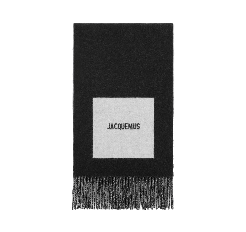 Jacquemus Unisex The Rond Carré Scarf Multi Black
