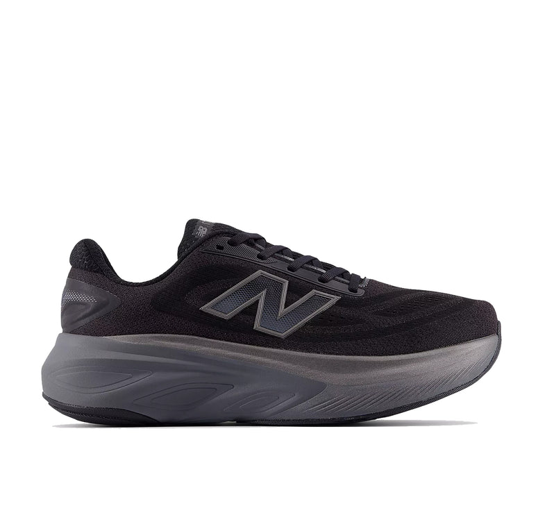 New Balance Men's Fresh Foam X More v6 Black with Castlerock and Black Metallic MMORLA6