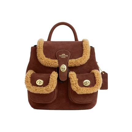 Coach Women's Hadley Backpack Gold/Vintage Brown Multi