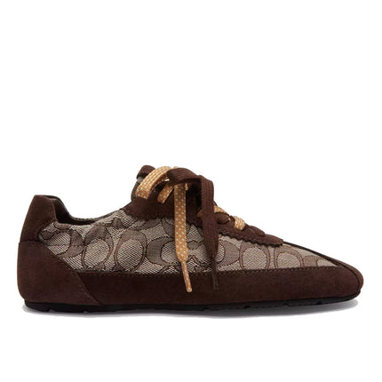 Coach Women's Soft Sneaker In Signature Jacquard Maple/Oak