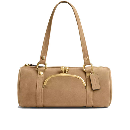 Coach Women's Kisslock Barrel Bag Brass/Soul