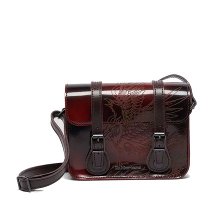 Dr. Martens 7 Inch Phoenix Arcadia Leather Satchel Cherry Red
