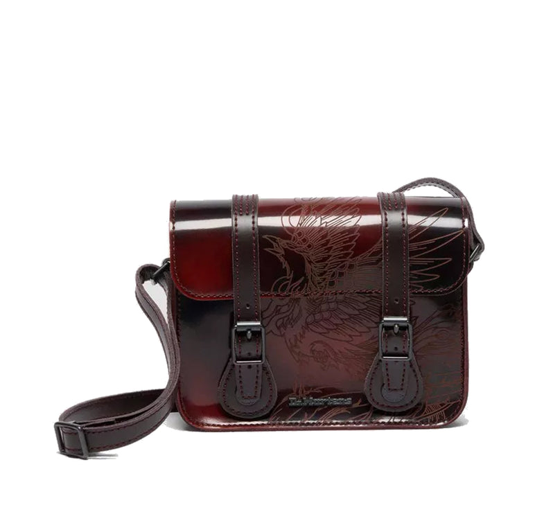 Dr. Martens 7 Inch Phoenix Arcadia Leather Satchel Cherry Red