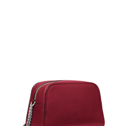 Michael Kors Women's Ashton Extra-Small Camera Crossbody Bag Maroon