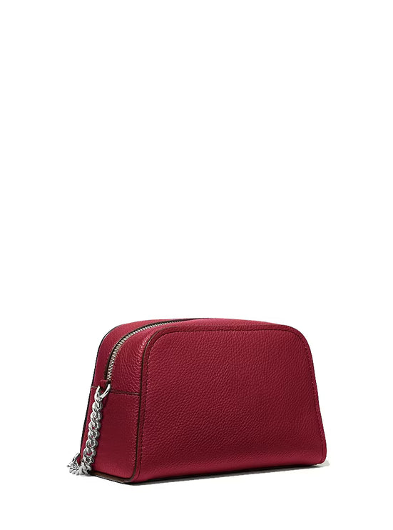 Michael Kors Women's Ashton Extra-Small Camera Crossbody Bag Maroon