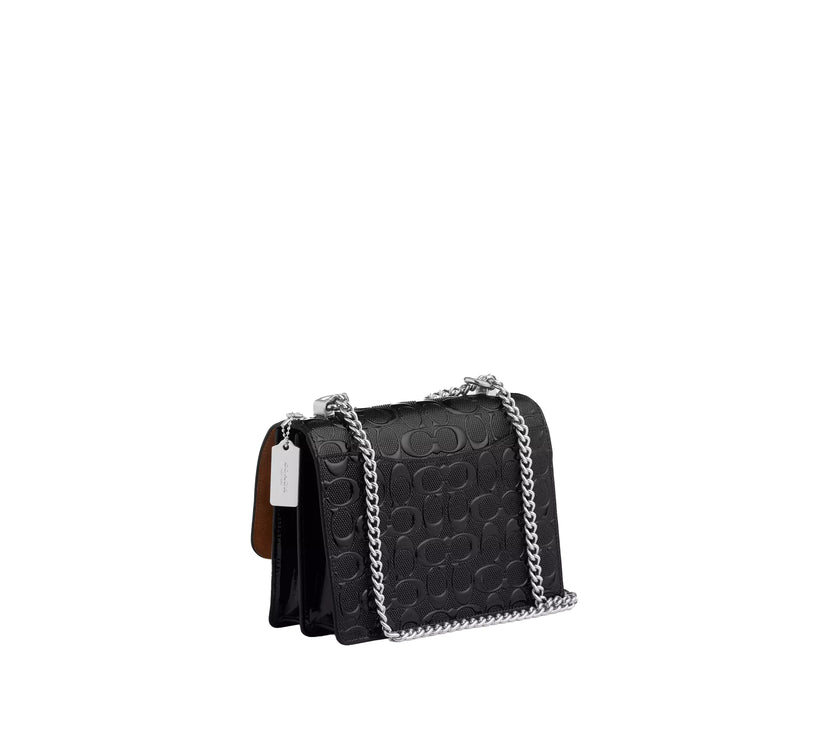Coach Women's Klare Crossbody Bag In Signature Leather Silver/Black