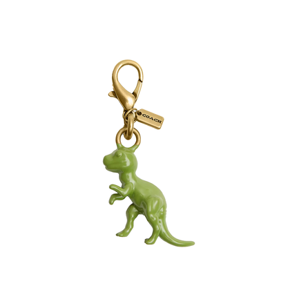 Coach Women's DIY Dinosaur Charm Brass/Green