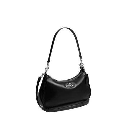 Coach Women's Soft Teri Shoulder Bag Silver/Black