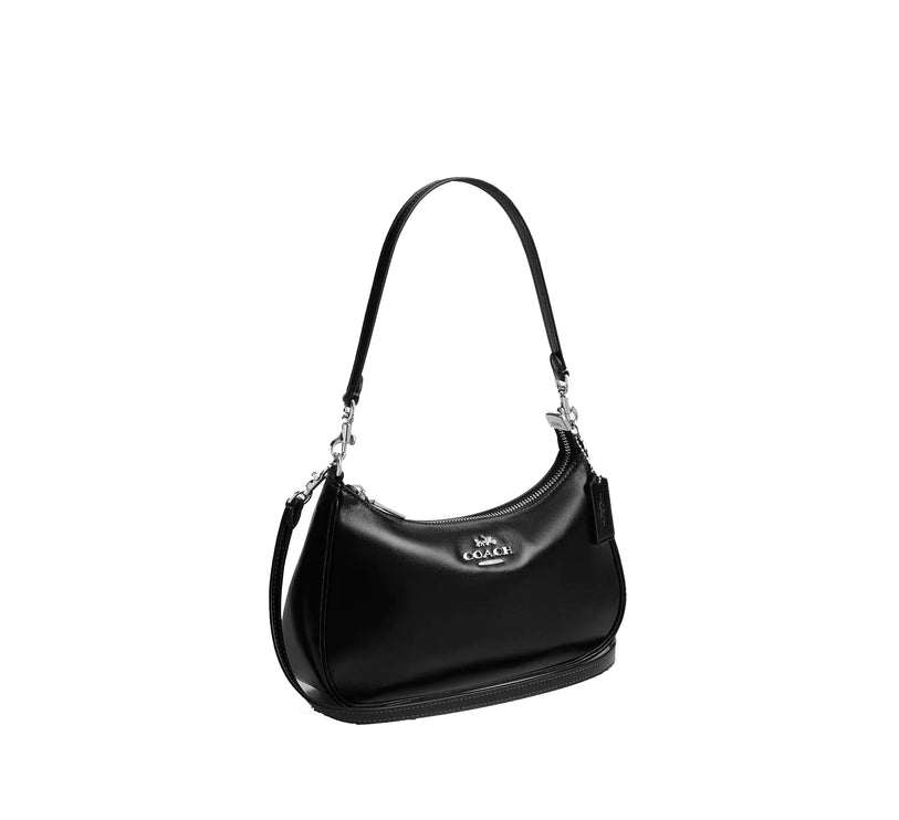 Coach Women's Soft Teri Shoulder Bag Silver/Black