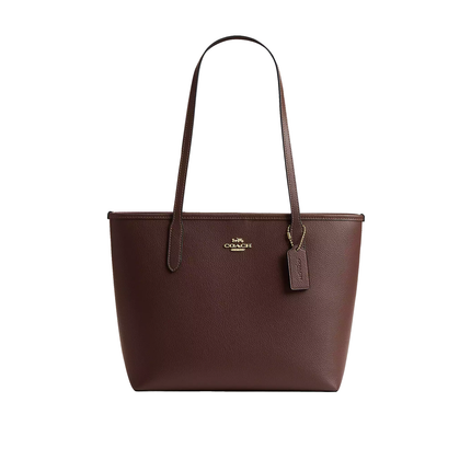 Coach Women's Medium City Tote Bag Gold/Maple
