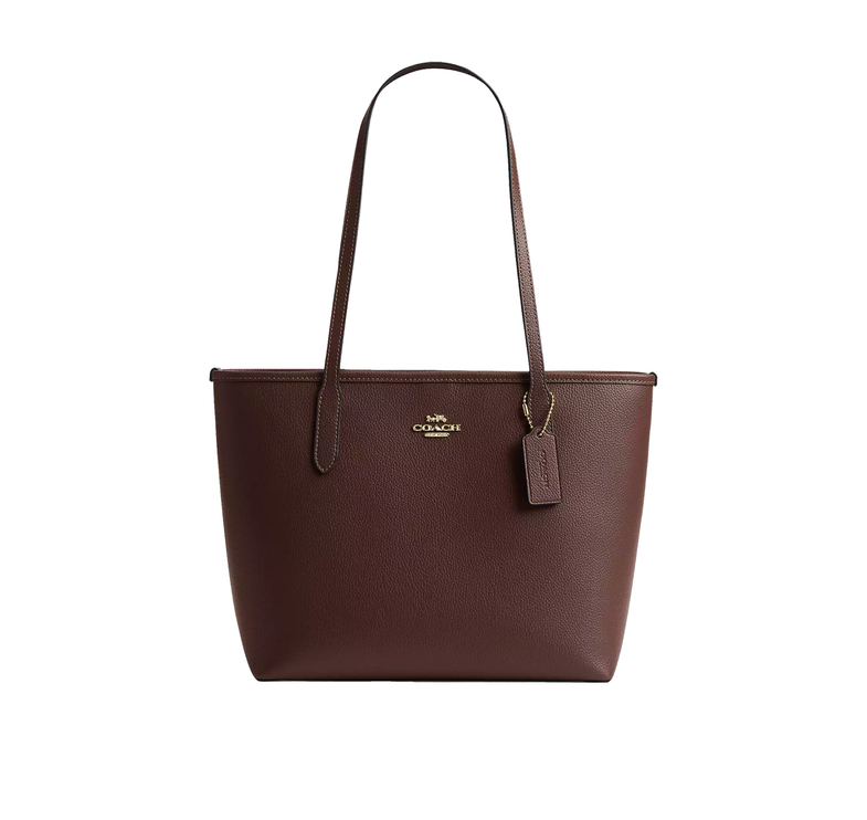 Coach Women's Medium City Tote Bag Gold/Maple