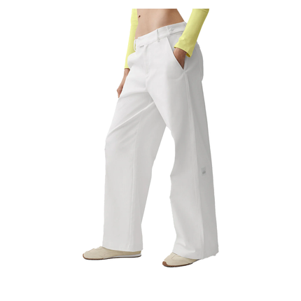 alo Women's High Road Straight Leg Pant White