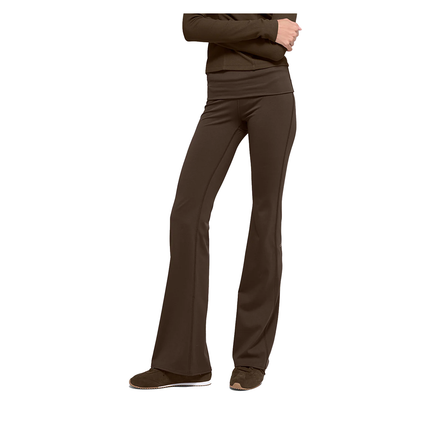 alo Women's Softsculpt Foldover Flare Legging Espresso