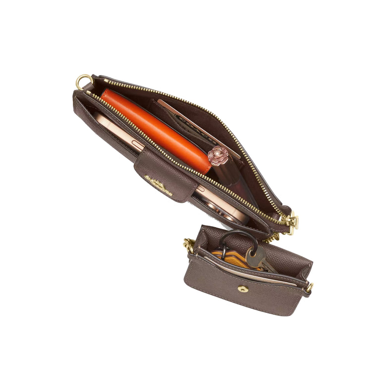 Coach Women's Poppy Crossbody Bag Gold/Dark Stone