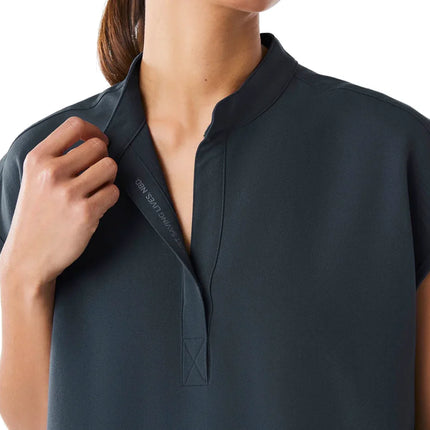 FIGS Women's Rafaela Oversized Scrub Top Dark Harbor