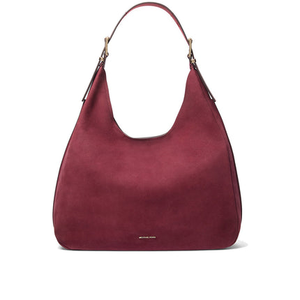 Michael Kors Women's Nolita Large Nubuck Hobo Shoulder Bag Mulberry
