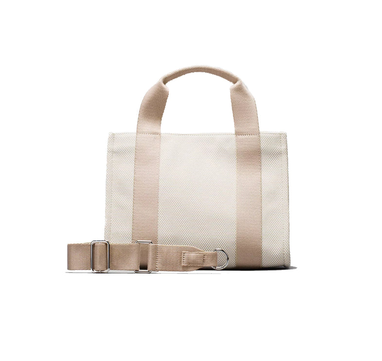 lululemon Women's Two-Tone Canvas Mini Tote Bag 4.5L Mojave Tan/Light Ivory