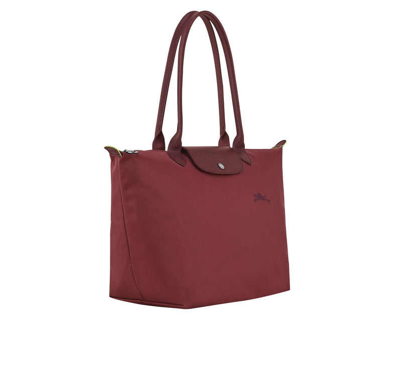 Longchamp Women's Le Pliage Green L Tote Bag Pomegranate
