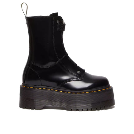 Dr. Martens Women's Jetta Hi Max Buttero Leather Platform Boots Black