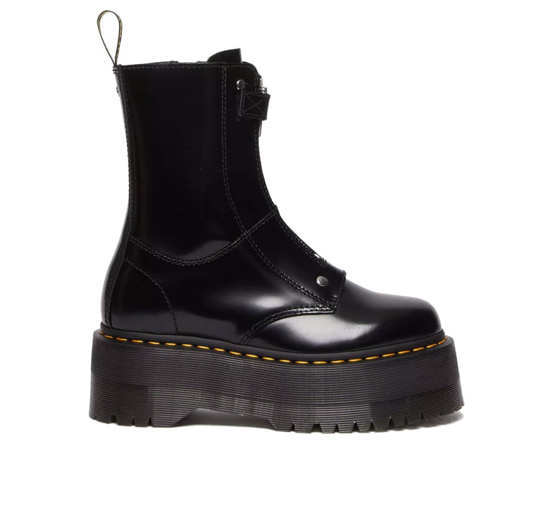 Dr. Martens Women's Jetta Hi Max Buttero Leather Platform Boots Black