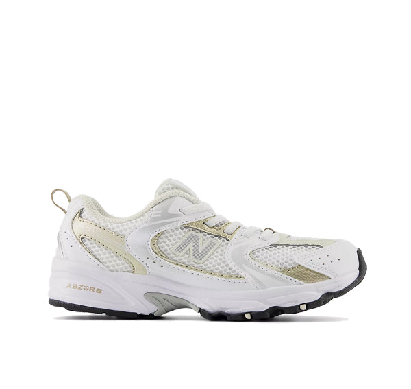 New Balance Little Kid's 530 White with Stoneware PZ530RD