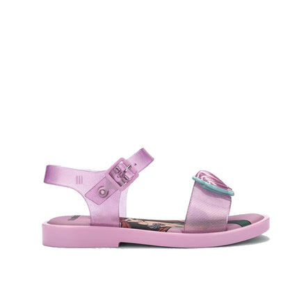 Mini Melissa + Disney Kids Mar Sandal Princess Glitter Pink