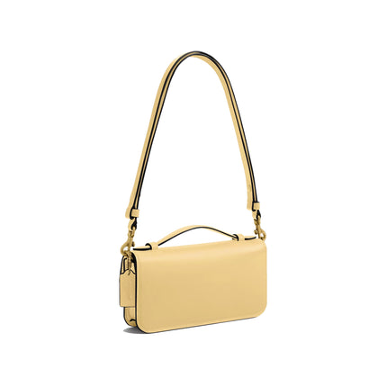 Coach Women's New York Elora Top Handle Crossbody Bag Brass/Vanilla