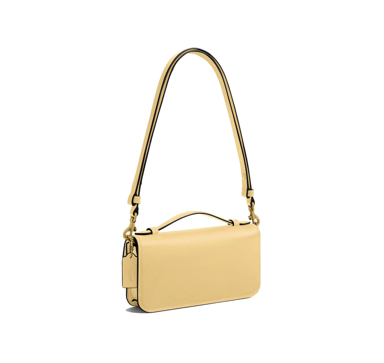 Coach Women's New York Elora Top Handle Crossbody Bag Brass/Vanilla